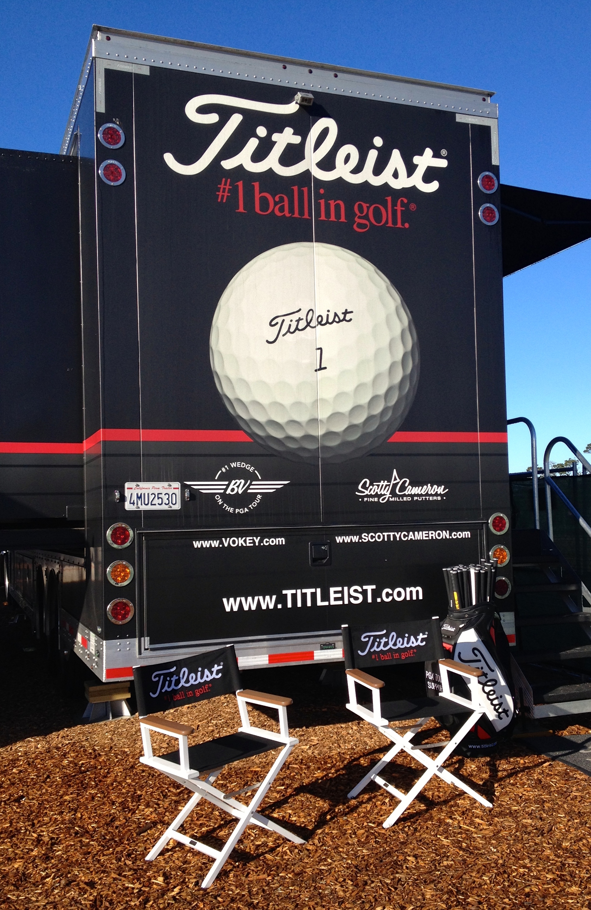 Jun Lee Titleist Tour Van Pebble Beach